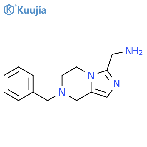 (7-Benzyl-5,6,7,8-tetrahydroimidazo[1,5-A]pyrazin-3-YL)methanamine structure
