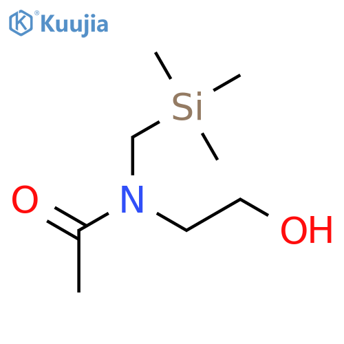 Acetamide, N-(2-hydroxyethyl)-N-[(trimethylsilyl)methyl]- structure