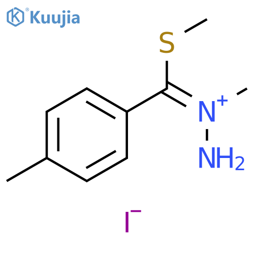 Hydrazinium, 1-methyl-1-[(4-methylphenyl)(methylthio)methylene]-, iodide (1:1) structure