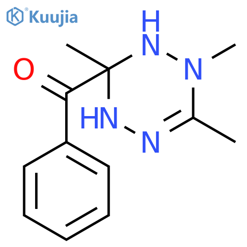 Methanone,phenyl(1,2,3,4-tetrahydro-1,3,6-trimethyl-1,2,4,5-tetrazin-3-yl)- structure