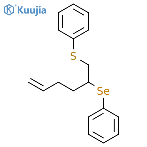 Benzene, [[2-(phenylseleno)-5-hexenyl]thio]- structure