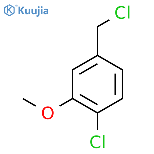 1-Chloro-4-(chloromethyl)-2-methoxybenzene structure