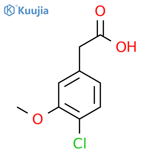 2-(4-Chloro-3-methoxyphenyl)acetic acid structure