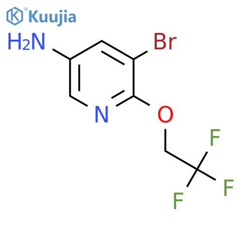 5-Bromo-6-(2,2,2-trifluoroethoxy)-pyridin-3-ylamine structure