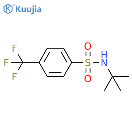 N-tert-butyl-4-(trifluoromethyl)benzene-1-sulfonamide structure