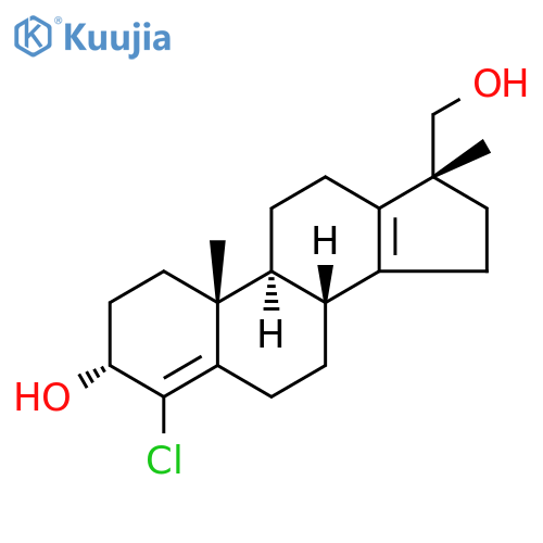 (3a,17a)-4-Chloro-3-hydroxy-17-methyl-18-Norandrosta-4,13-diene-17-methanol structure