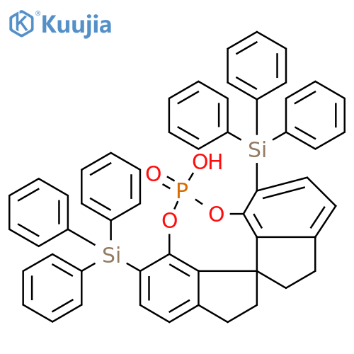 (11aR)-3，7-Bis(triphenylsilyl)-10，11，12，13-tetrahydro-5-hydroxy-5-oxide-diindeno[7，1-de:1'，7'-fg][1，3，2]dioxaphosphocin structure