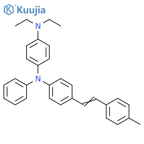 1,4-Benzenediamine,N,N-diethyl-N'-[4-[2-(4-methylphenyl)ethenyl]phenyl]-N'-phenyl- structure