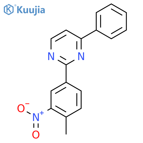 Pyrimidine, 2-(4-methyl-3-nitrophenyl)-4-phenyl- structure