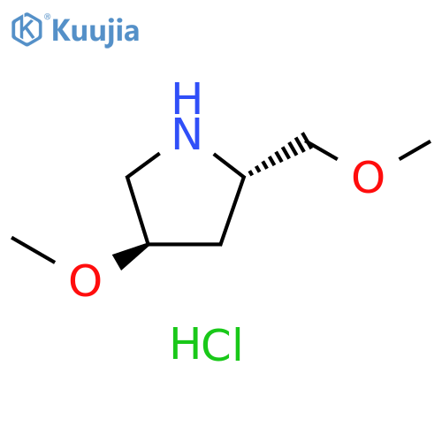 (2S,4R)-4-methoxy-2-(methoxymethyl)pyrrolidine hydrochloride structure
