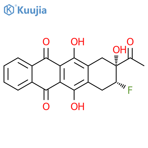 5,12-Naphthacenedione,8-acetyl-9-fluoro-7,8,9,10-tetrahydro-6,8,11-trihydroxy-, trans- structure