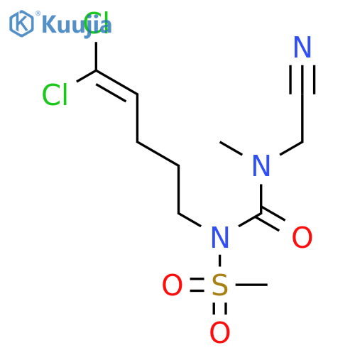 Methanesulfonamide,N-[[(cyanomethyl)methylamino]carbonyl]-N-(5,5-dichloro-4-pentenyl)- structure