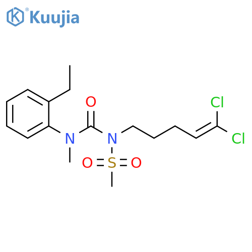Methanesulfonamide,N-(5,5-dichloro-4-pentenyl)-N-[[(2-ethylphenyl)methylamino]carbonyl]- structure
