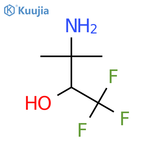 3-amino-1,1,1-trifluoro-3-methylbutan-2-ol structure