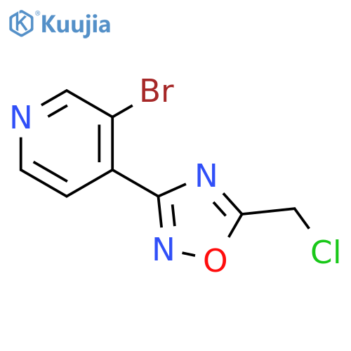3-Bromo-4-(5-Chloromethyl-[1,2,4]Oxadiazol-3-Yl)-Pyridine structure