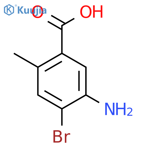 5-Amino-4-bromo-2-methylbenzoic acid structure