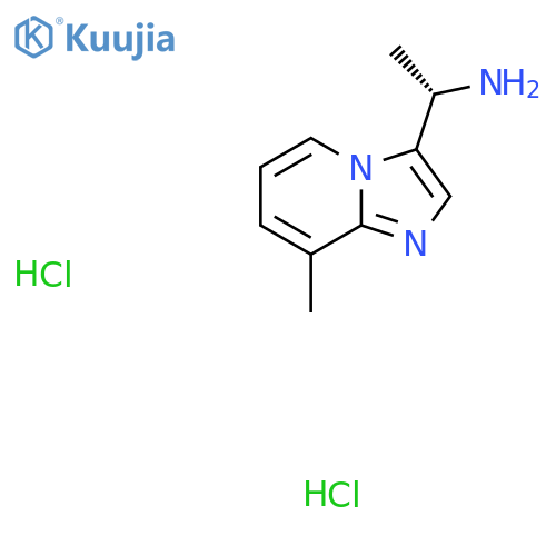 (S)-1-(8-Methylimidazo[1,2-a]pyridin-3-yl)ethanamine dihydrochloride structure