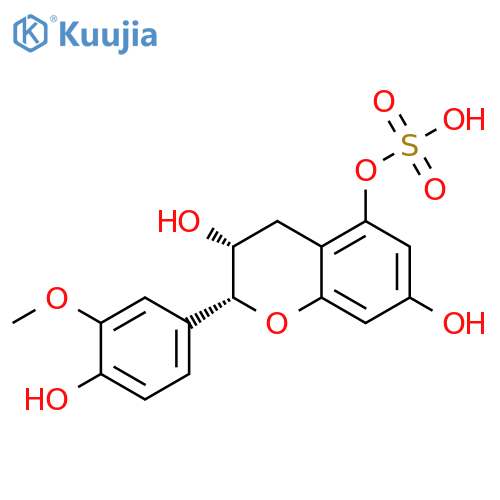 (2R,3R)-3,4-Dihydro-3,7-dihydroxy-2-(4-hydroxy-3-methoxyphenyl)-2H-1-benzopyran-5-yl Hydrogen Sulfate structure