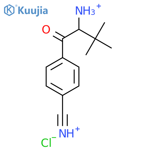 rac-4-(2-AMino-3,3-diMethyl-1-oxobutyl)benzonitrile Hydrochloride structure