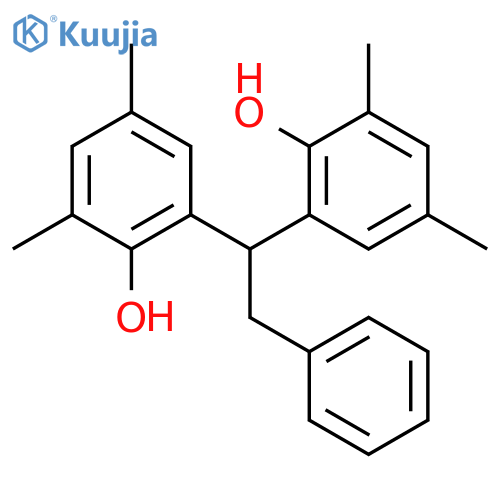 Phenol, 2,2'-(2-phenylethylidene)bis[4,6-dimethyl- structure