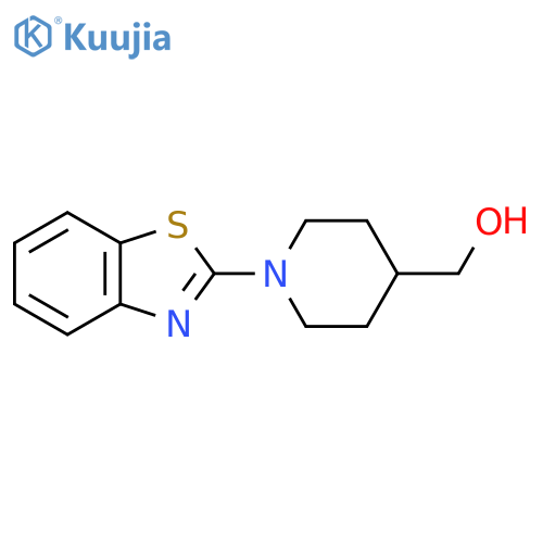(1-(Benzo[d]thiazol-2-yl)piperidin-4-yl)methanol structure