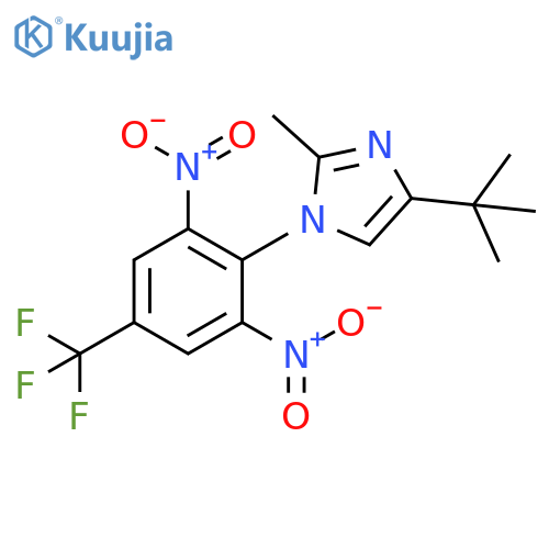 1H-Imidazole,4-(1,1-dimethylethyl)-1-[2,6-dinitro-4-(trifluoromethyl)phenyl]-2-methyl- structure