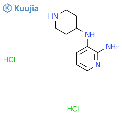 3-N-Piperidin-4-ylpyridine-2,3-diamine;dihydrochloride structure
