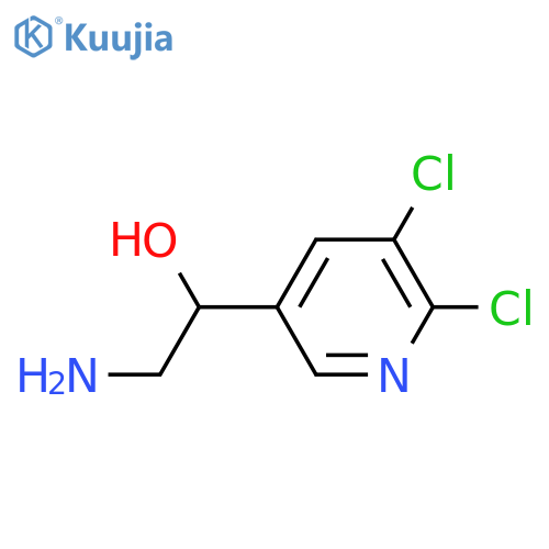 2-amino-1-(5,6-dichloropyridin-3-yl)ethan-1-ol structure