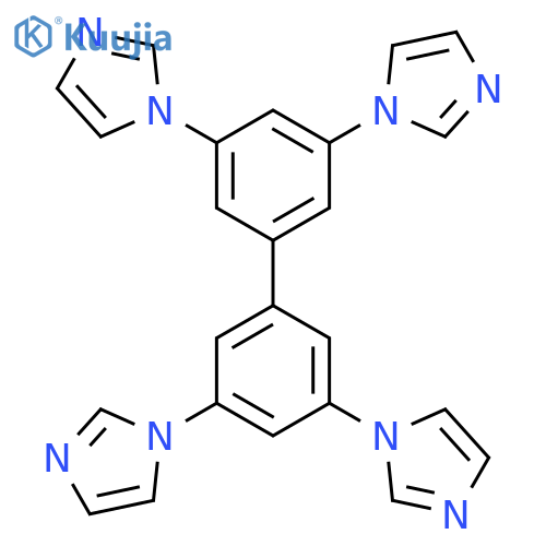 3,3',5,5'-Tetra(1H-imidazol-1-yl)-1,1'-biphenyl structure