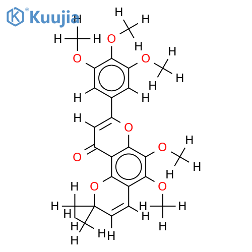 5'-Methoxy-8-(3,4-Dimethoxyphenyl)-5,6-dimethoxy-2,2-dimethyl-2H,10H-benzol[1,2-b:3,4-b']dipyran-10-one structure