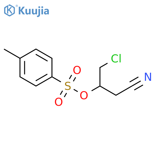 Butanenitrile, 4-chloro-3-[[(4-methylphenyl)sulfonyl]oxy]- structure