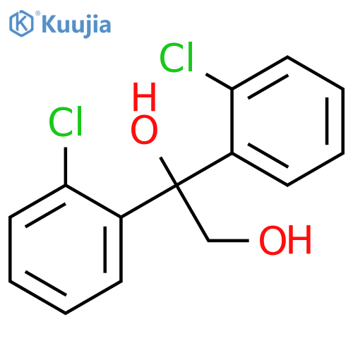1,1-Bis(2-chlorophenyl)ethane-1,2-diol structure