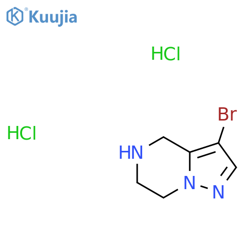 3-Bromo-4,5,6,7-Tetrahydropyrazolo1,5-APyrazine Dihydrochloride structure