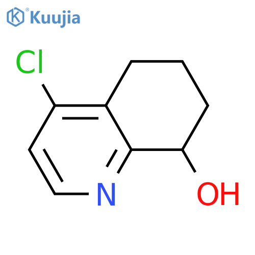 4-Chloro-5,6,7,8-tetrahydro-quinolin-8-ol structure