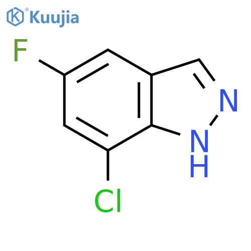 7-Chloro-5-fluoro-1H-indazole structure