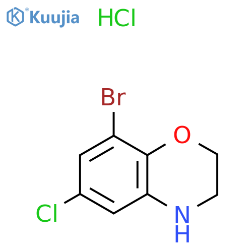 8-Bromo-6-Chloro-3,4-Dihydro-2h-Benzo1,4Oxazine Hydrochloride structure