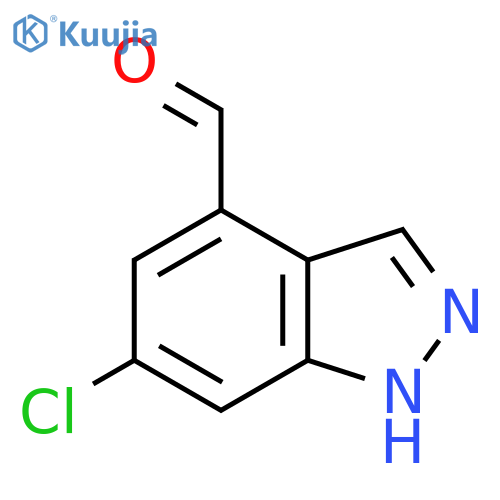 6-Chloro-1H-indazole-4-carbaldehyde structure