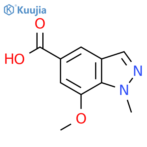 7-Methoxy-1-methyl-1H-indazole-5-carboxylic acid structure