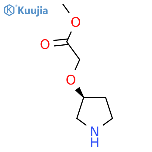 (S)-(Pyrrolidin-3-yloxy)-acetic acid methyl ester structure