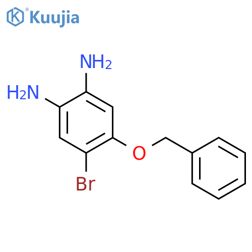 4-(Benzyloxy)-5-bromobenzene-1,2-diamine structure
