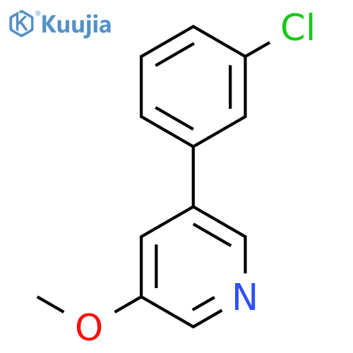 3-(3-Chlorophenyl)-5-methoxypyridine structure
