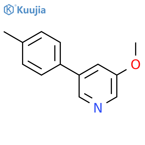 3-methoxy-5-(4-methylphenyl)pyridine structure