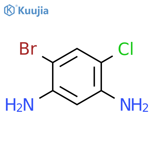 4-Bromo-6-chlorobenzene-1,3-diamine structure