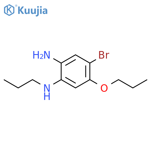 4-Bromo-5-propoxy-1-N-propylbenzene-1,2-diamine structure