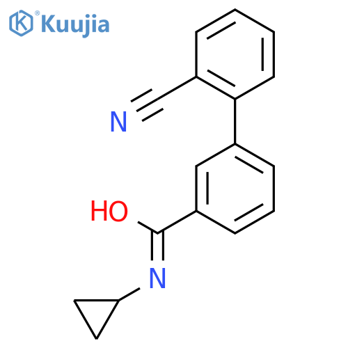 3-(2-cyanophenyl)-N-cyclopropylbenzamide structure