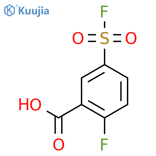 2-Fluoro-5-(fluorosulfonyl)benzoic acid structure