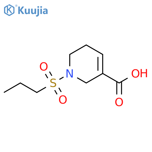 1-(Propane-1-sulfonyl)-1,2,5,6-tetrahydro-pyridine-3-carboxylic acid structure