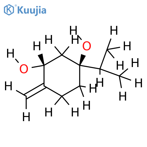 (1R),(3R)-4-methylene-1-(1-methylethyl)-(1,3)cyclohexanediol structure