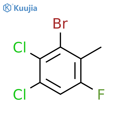 3-bromo-1,2-dichloro-5-fluoro-4-methyl-benzene structure