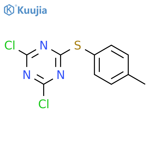 2,4-dichloro-6-[(4-methylphenyl)sulfanyl]-1,3,5-triazine structure